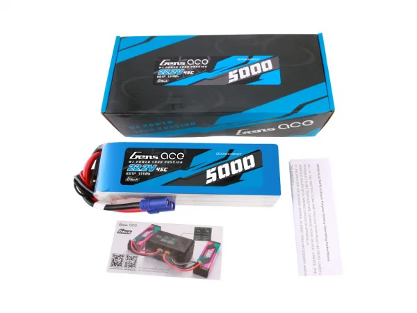 Gens Ace G-Tech LiPo - 6S 22.2V 5000mAh 45C with EC5 — image 5 of 5