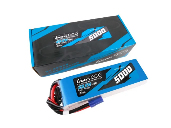 Gens Ace G-Tech LiPo - 6S 22.2V 5000mAh 45C with EC5 — image 4 of 5