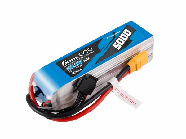 Gens Ace G-Tech LiPo - 6S 22.2V 5000mAh 60C with XT90
