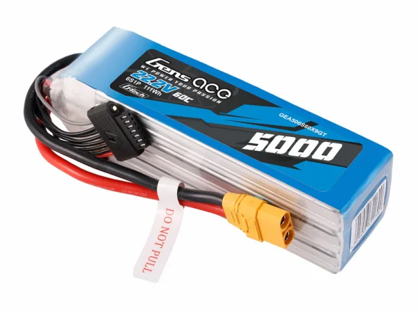 Gens Ace G-Tech LiPo - 6S 22.2V 5000mAh 60C with XT90