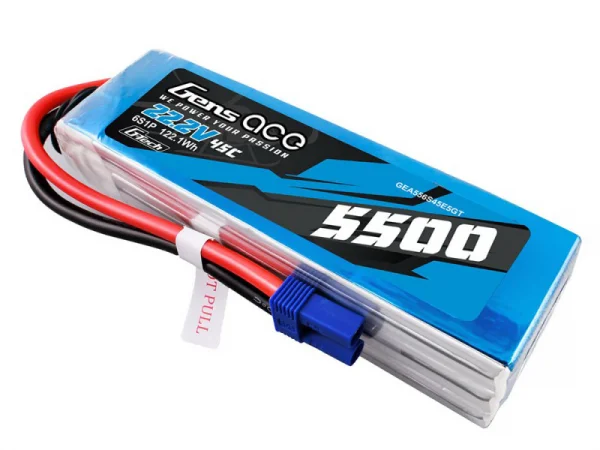Gens Ace G-Tech LiPo - 6S 22.2V 5500mAh 45C with EC5 — image 2 of 5