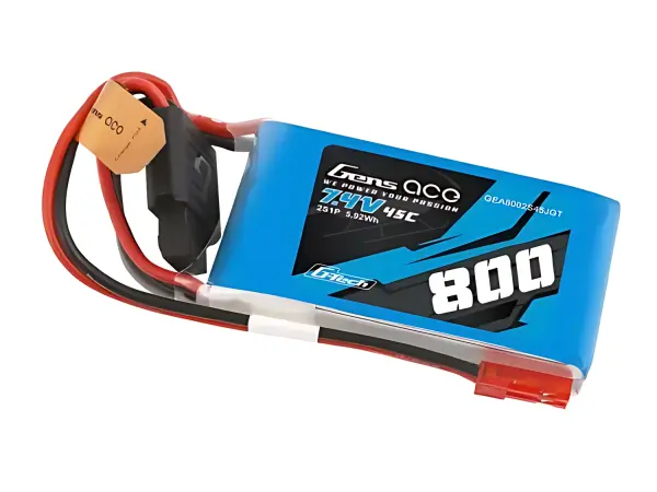 Gens Ace G-Tech LiPo - 2S 7.4V 800mAh 45C - BEC — image 1 of 5