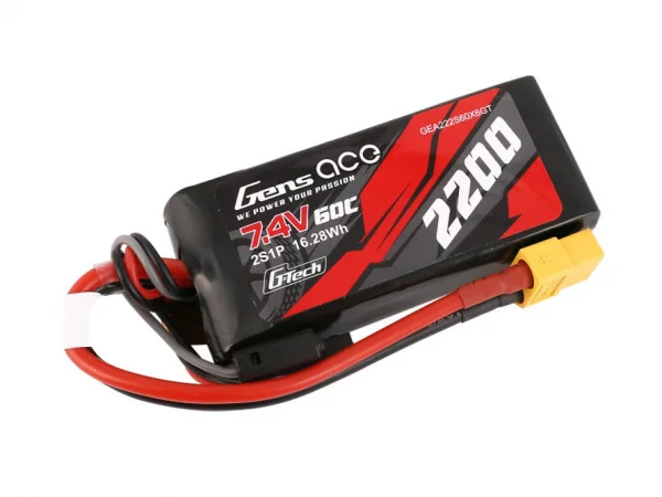 Gens Ace G-Tech Bashing LiPo - 2S 7.4V 2200mah 60C - XT60 — image 2 of 5
