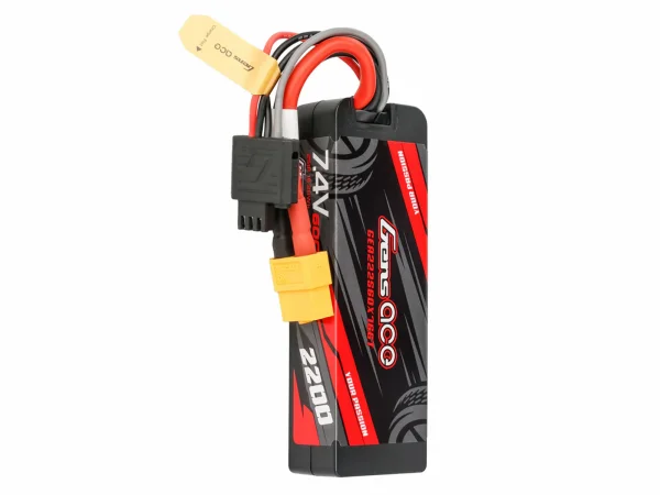 Gens Ace LiPo - Car Hard Case G-Tech 2S 7.4V 2200mAh 60C with XT60