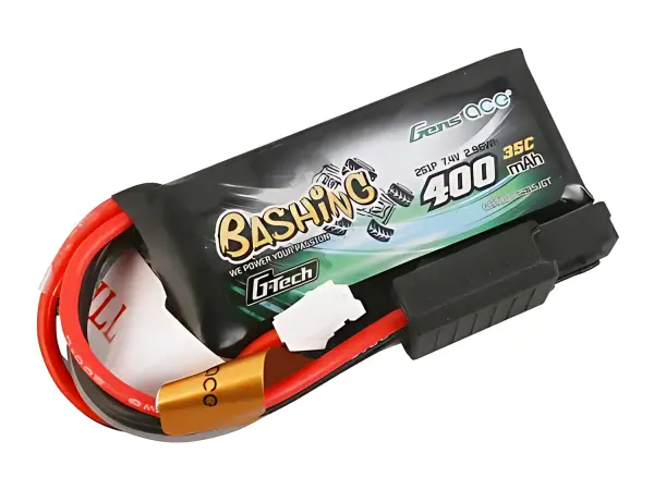 Gens Ace G-Tech LiPo - 2S 7.4V 400mAh 35C with JST (Fits SCX24) — image 1 of 5
