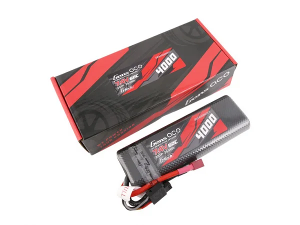Gens Ace G-Tech Hard Case Bashing LiPo - 2S 7.4V 4000mAh 60C - Deans