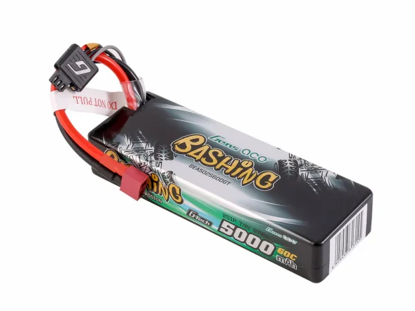 Gens Ace G-Tech Hard Case Car 2S 7.4V 5000mAh 60C LiPo with Deans