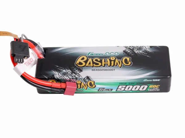 Gens Ace G-Tech Hard Case Car 2S 7.4V 5000mAh 60C LiPo with Deans