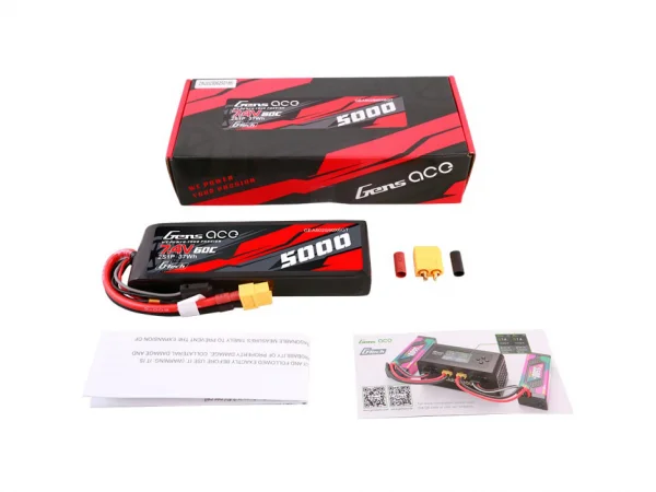 Gens Ace G-Tech LiPo - 2S 7.4V 5000mah 60C with XT60