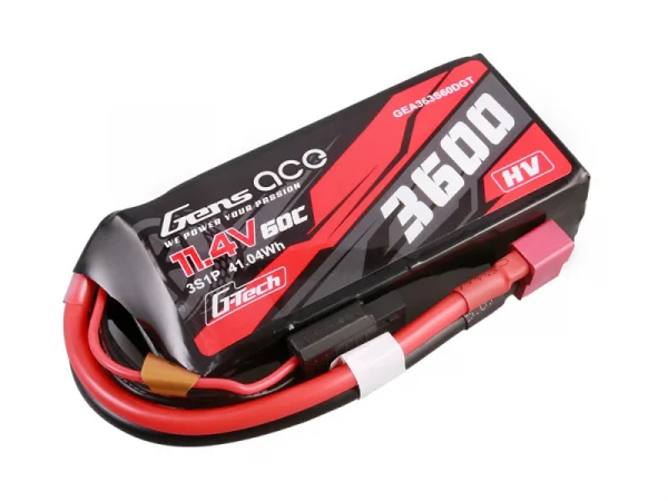 Gens Ace G-Tech LiPo - HV 3S 11.4V 3600mAh 60C with Deans