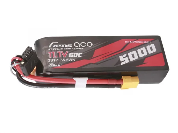 Gens Ace LiPo - G-Tech Car 3S 11.1V 5000mAh 60C with XT60
