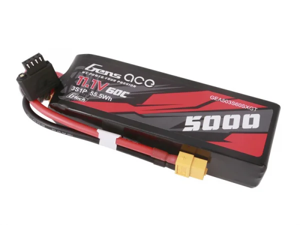 Gens Ace LiPo - G-Tech Car 3S 11.1V 5000mAh 60C with XT60