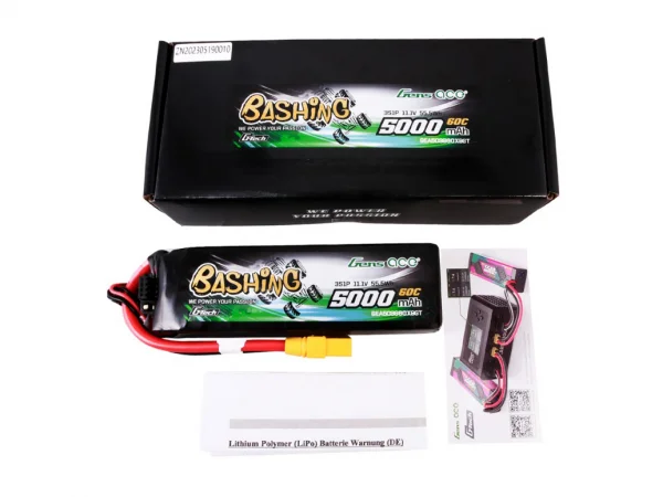 Gens Ace G-Tech Bashing LiPo - 3S 11.1V 5000mAh 60C - XT90