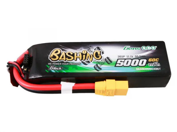 Gens Ace G-Tech Bashing LiPo - 3S 11.1V 5000mAh 60C - XT90