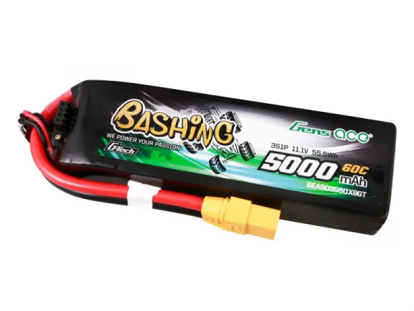 Gens Ace G-Tech Bashing LiPo - 3S 11.1V 5000mAh 60C - XT90