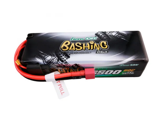 Gens Ace Hard Case G-Tech LiPo - 3S 11.1V 5500mAh 60C - Deans