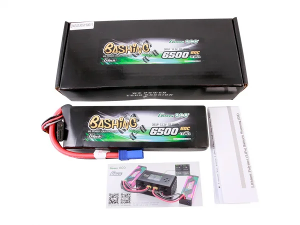 Gens Ace G-Tech LiPo - 3S 11.1V 6500mAh 60C Bashing - EC5
