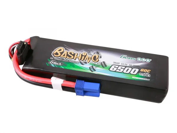 Gens Ace G-Tech LiPo - 3S 11.1V 6500mAh 60C Bashing - EC5