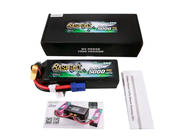 Gens Ace G-Tech Bashing LiPo - 4S 14.8V 5000mAh 60C - EC5
