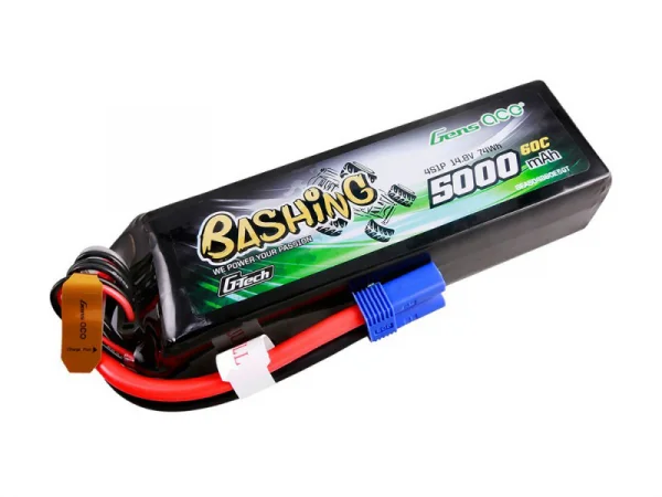 Gens Ace G-Tech Bashing LiPo - 4S 14.8V 5000mAh 60C - EC5