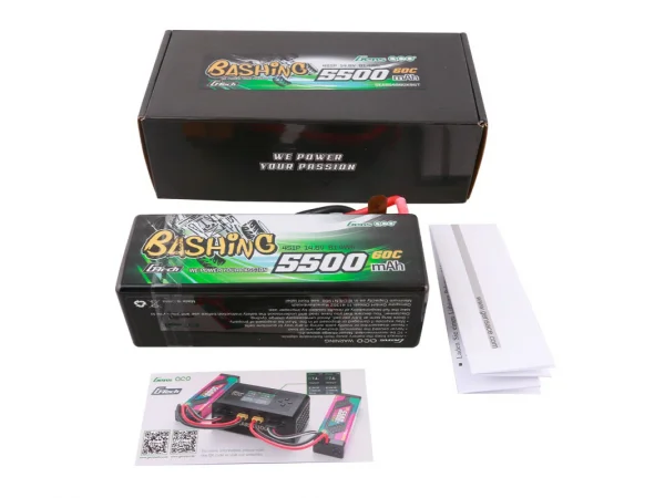 Gens Ace Hard Case G-Tech LiPo - 4S 14.8V 5500mAh 60C - XT90