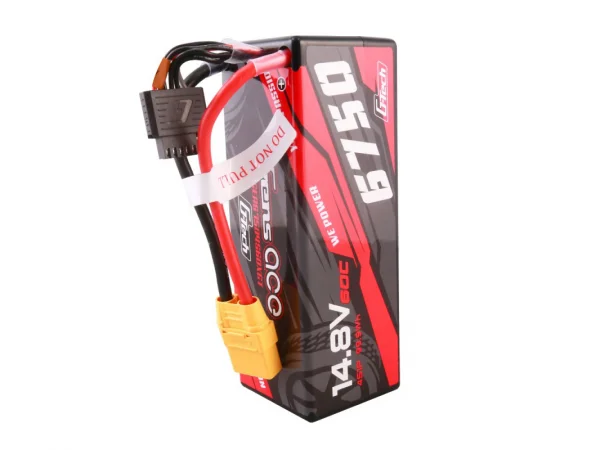 Gens Ace LiPo - G-Tech Car Hard Case 4S 14.8V 6750mAh 60C with XT90