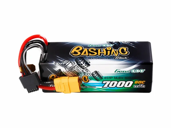 Gens Ace Bashing LiPo G-Tech Car Hard Case 4S 14.8V 7000mAh 60C with XT90