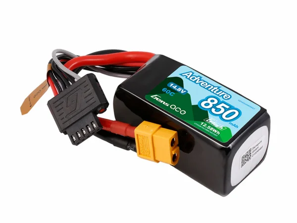Gens Ace LiPo - Car G-Tech 4S 14.8V 850mAh 60C Crawling with XT60