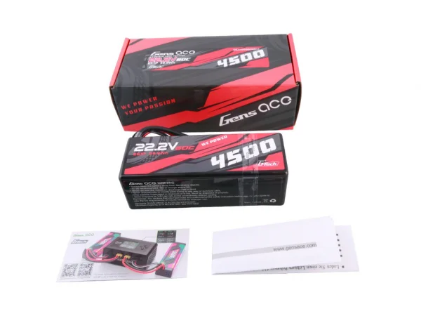Gens Ace G-Tech Hard Case LiPo - 6S 22.2V 4500mAh 60C - XT90
