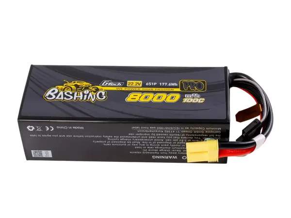 Gens Ace Bashing LiPo G-Tech 6S 22.2V 8000mAh 100C with EC5 &mdash; image 3 of 4