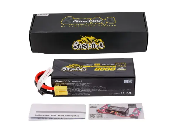 Gens Ace Bashing LiPo G-Tech 6S 22.2V 8000mAh 100C with EC5 &mdash; image 4 of 4