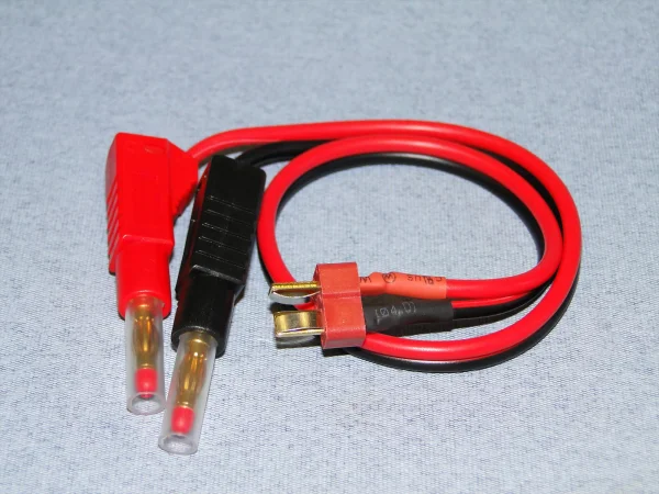 Deans Male Heavy Duty Charge Lead (4mm Gold Plugs)
