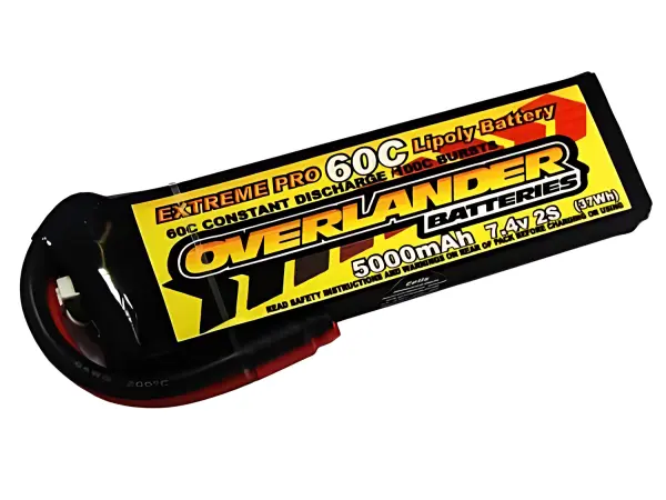 5000mAh 2S 7.4V 70C LiPo Battery - Overlander Extreme Pro