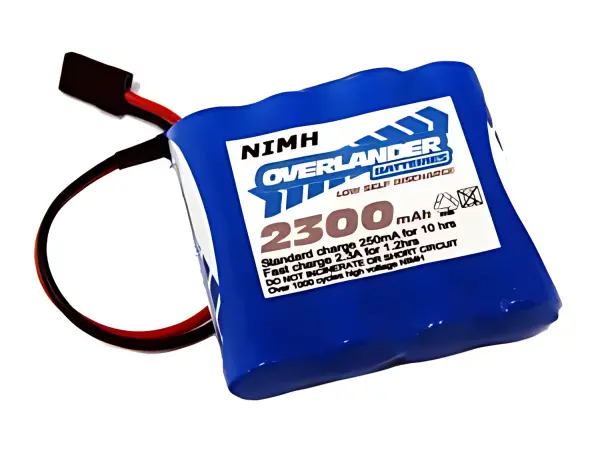 Overlander Nimh Battery Pack LSD AA 2300mAh 4.8V Receiver Flat Premium Sport