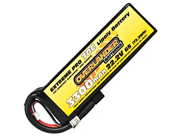 3300mAh 6S 22.2V 70C LiPo Battery - Overlander Extreme Pro