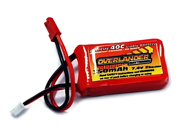350mAh 2S 7.4V 40C LiPo Battery for Blade 130X - Overlander Extreme
