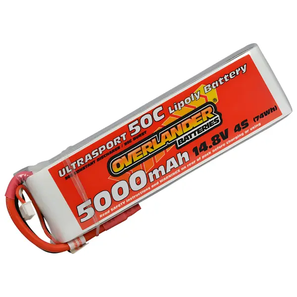 5000mAh 4S 14.8V 45C LiPo Battery - Overlander Ultrasport