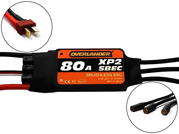 Overlander XP2 80A SBEC Brushless ESC - RTF Speed Controller