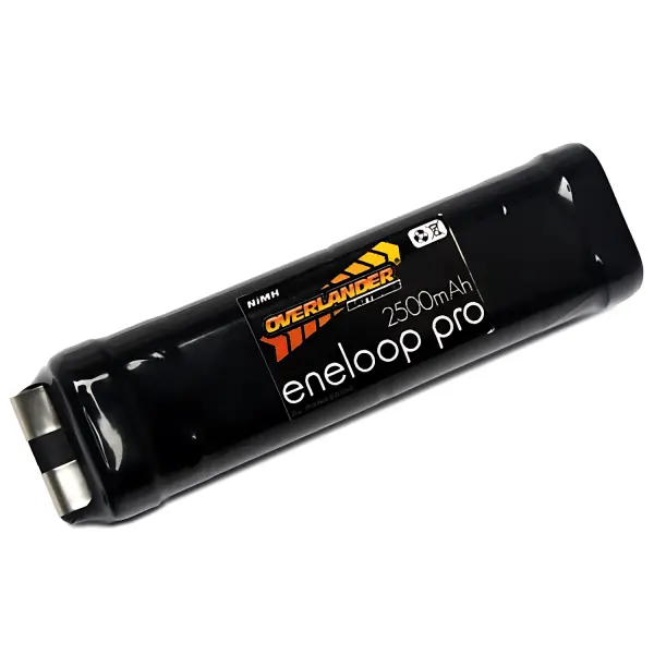 Overlander Eneloop Pro 2500mAh AA 9.6V Push-Fit Square Transmitter Battery Pack