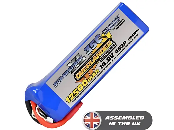 12500mAh 4S2P 14.8V 30C LiPo Battery - Overlander SupersportXL
