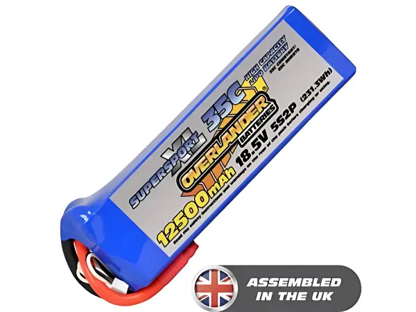 12500mAh 5S2P 18.5V 35C LiPo Battery - Overlander SupersportXL