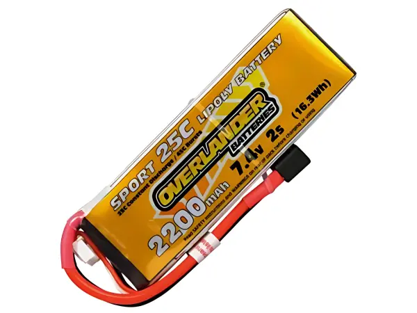 2200mAh 2S 7.4V 25C Lipo Battery - Overlander Sport