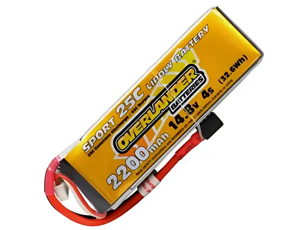 2200mAh 4S 14.8V 25C Lipo Battery - Overlander Sport