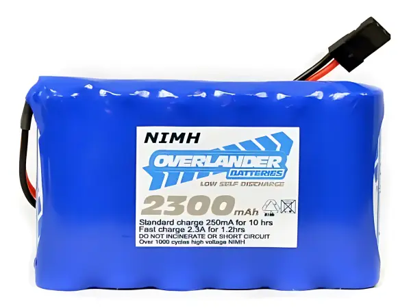 Overlander Nimh Battery Pack LSD AA 2300mAh 7.2V Receiver Flat Premium Sport