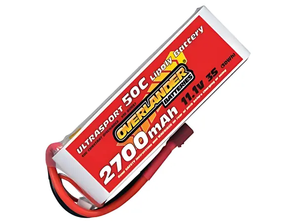 2700mAh 3S 11.1V 50C LiPo Battery - Overlander Ultrasport - Deans