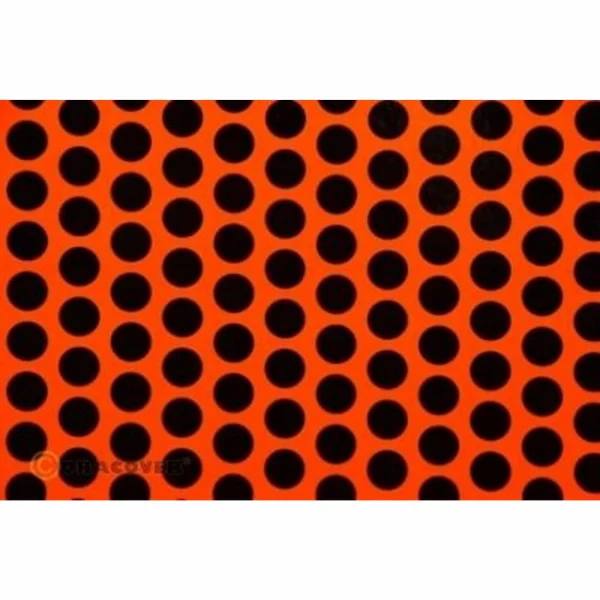 10Mtr Oracover Fun-4 Small Cheq.Red/Black