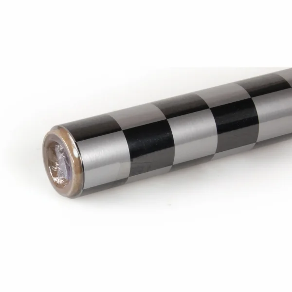 2Mtr Oracover Fun-3 Large Cheq.Silver/Black