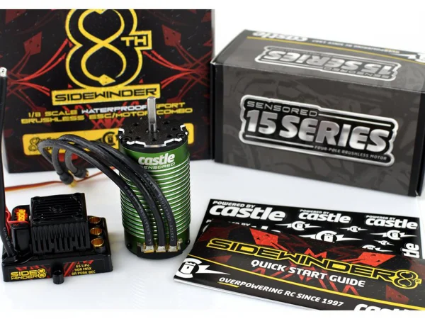 Castle Creations Sidewinder 1:8 ESC And 2200kV Sensor Ready Motor Combo