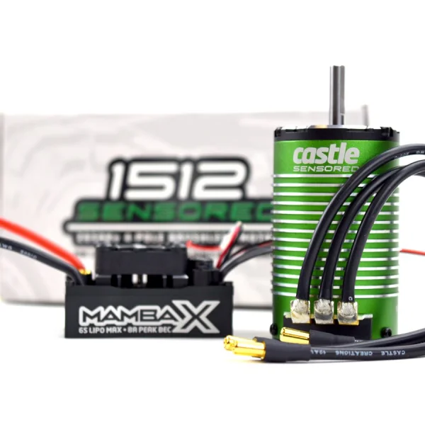 Castle Creations Mamba X ESC Combo With 1512-1800Kv Sensored E-Buggy Combo