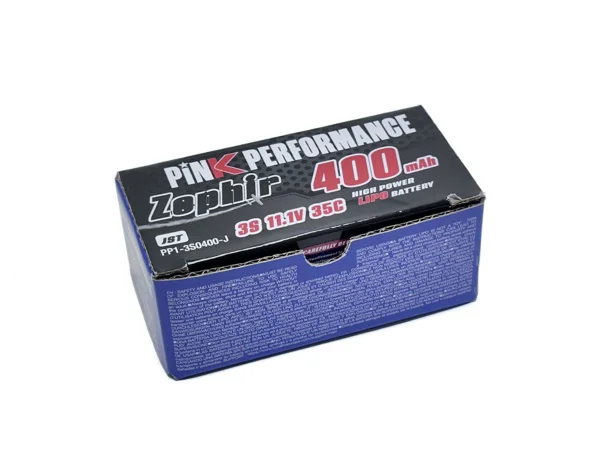 Pink Performance Zephir LiPo 3S 11.1V-400-35C (JST) 40x21x23mm 35g — image 1 of 2